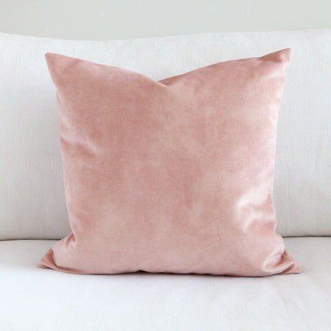 Blush Pink Velvet Cushion