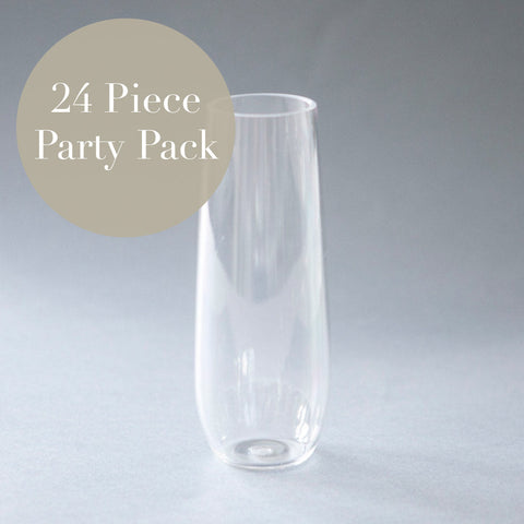 Teal Acrylic Stemless Champagne Flute