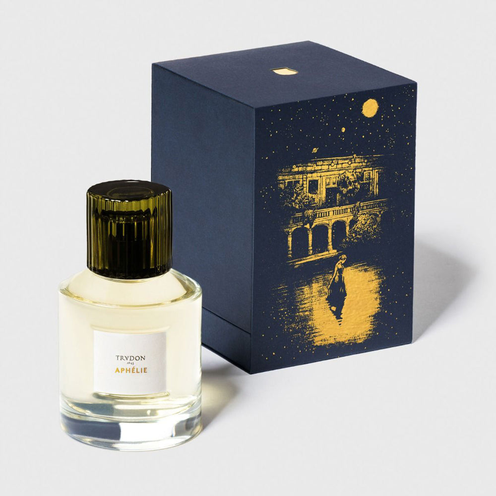 Trudon Perfume Aphelie in 100mL bottle with blue packaging