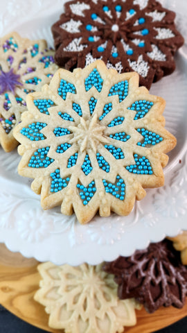 Starburst Snowflake Cookies