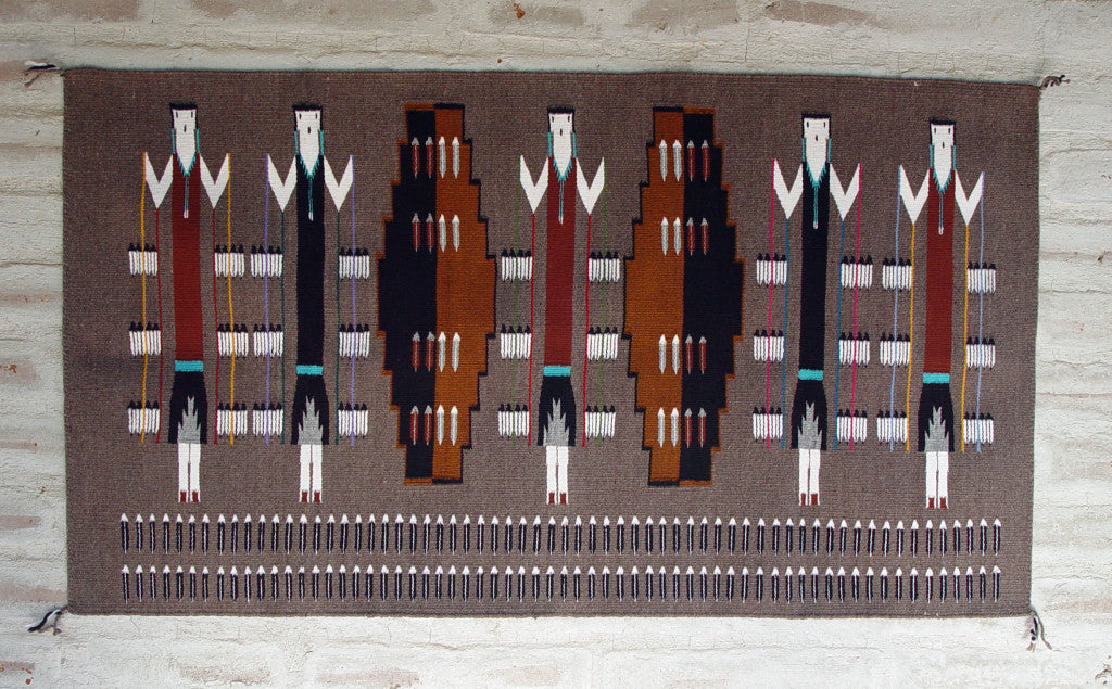 Pictorial Yei Navajo Rug: 3219