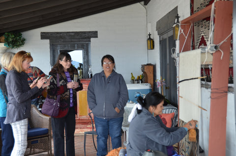 elsie bia at the loom nizhoni ranch gallery exhibit opening