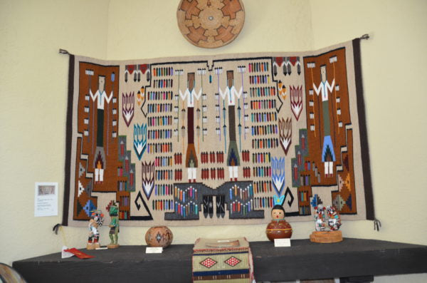 Navajo Yei Rug close up