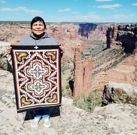 Burntwater Navajo Weaving : Kay Lynn Gorman : 3419 : 24" x 36"