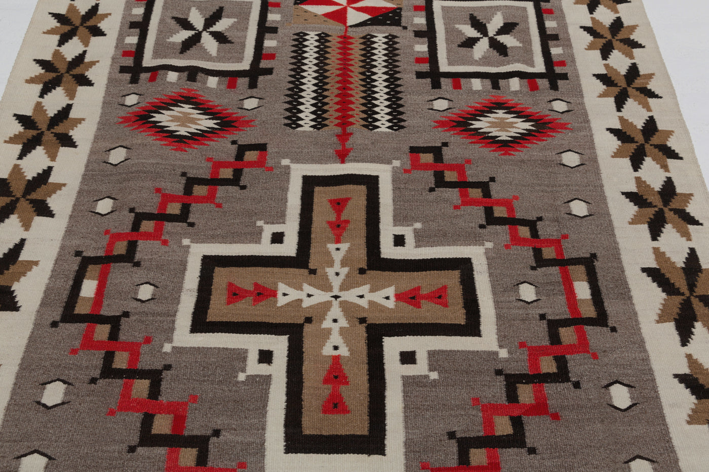 JB Moore Navajo Rug : Historic : PC 104 : 51  x 78