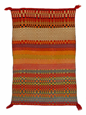 Navajo Twill Double Saddle Blanket  : Historic : GHT 2281 - Getzwiller's Nizhoni Ranch Gallery