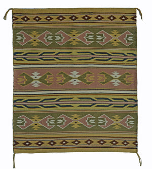 Three Turkey Ruin: Vegetal Dyed Navajo Weaving : Gloria Bia : Churro 1597
