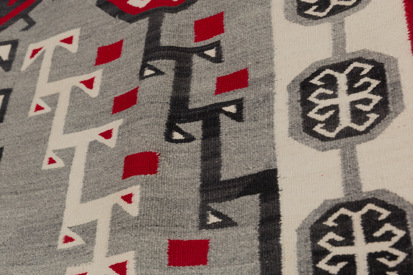 Antique Navajo Rug :  Crystal Style : GHT 41 : 62" X 84"