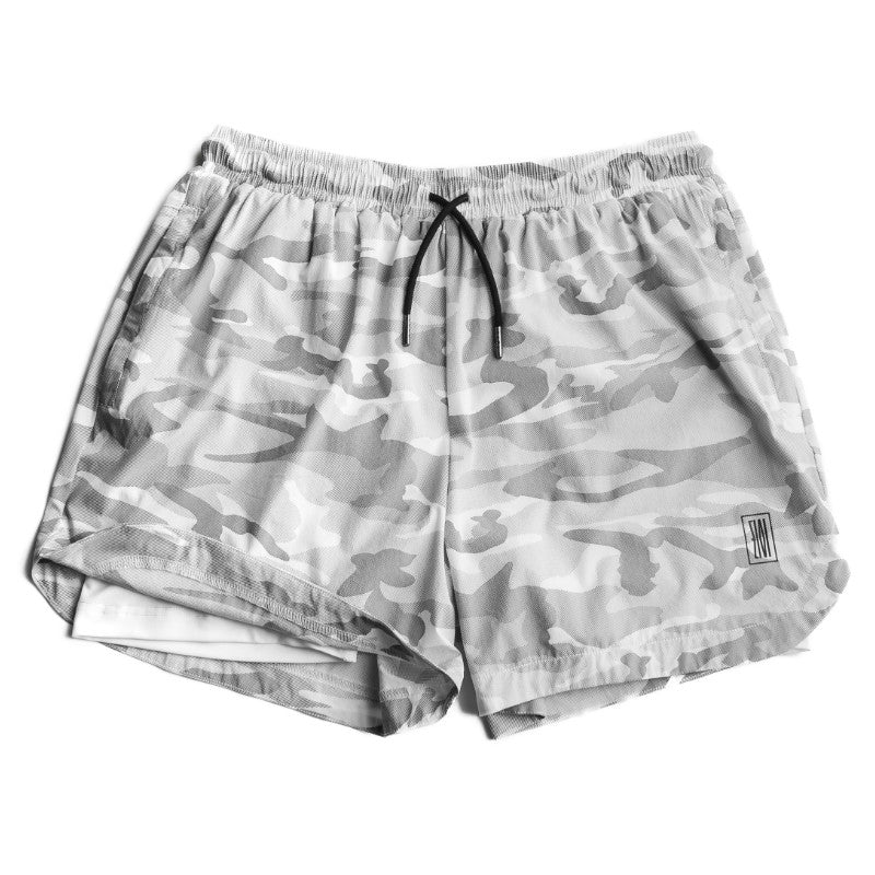 Keep Moving Lined Shorts - Blue Camo