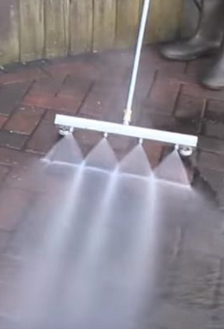 Water Broom Head: 4 Nozzle in Action | Feature Image