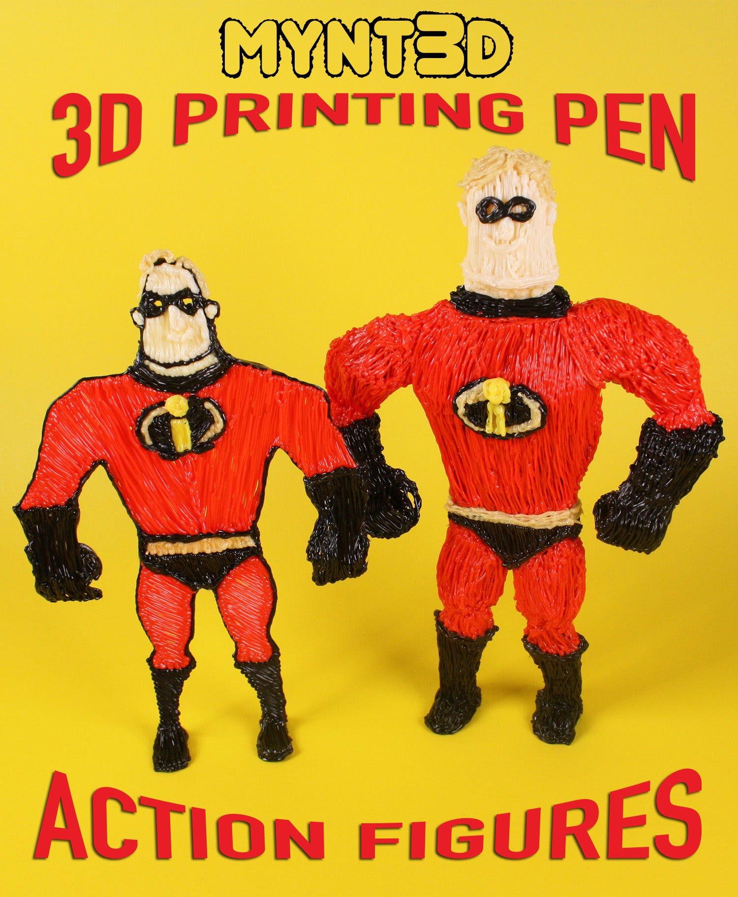 wees stil laden Perforeren Action Figures 3D Pen Tutorial - MYNT3D