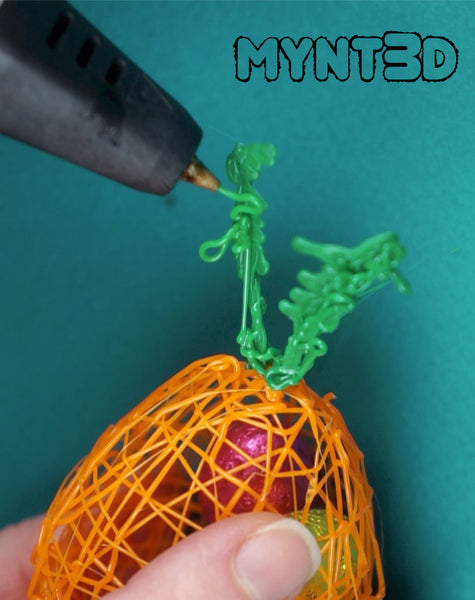 3D printing pen Easter crafts and decoration ideas for kids and students - Carrots, bunny and chic project template can be made into eggs for family fun and classroom activities
