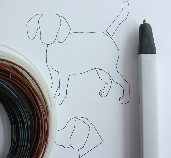 3D Pen for Beginners  How to Doodle a DOG with the 3Doodler