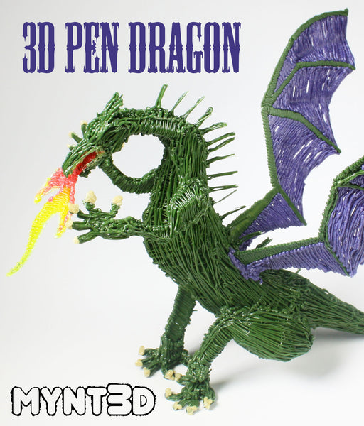 How to Make a 3D Pen Dragon - MYNT3D