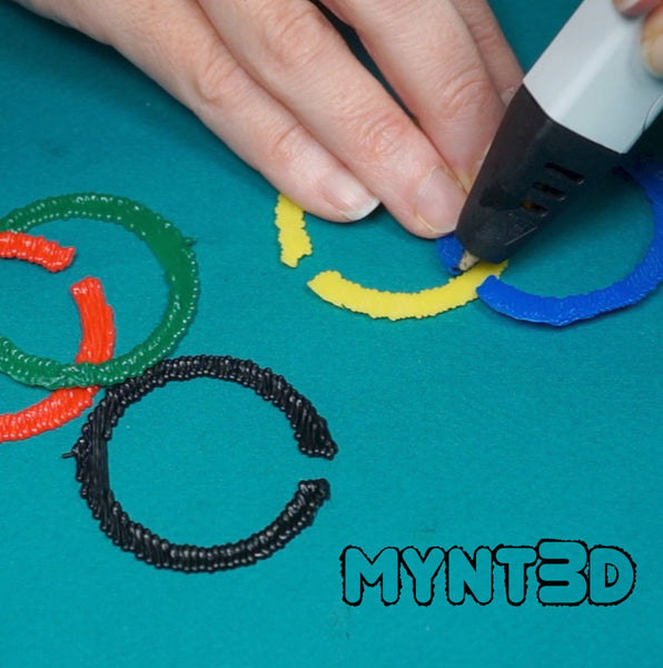 3D pen Olympic Rings Symbol template stencil for the Winter and Summer games