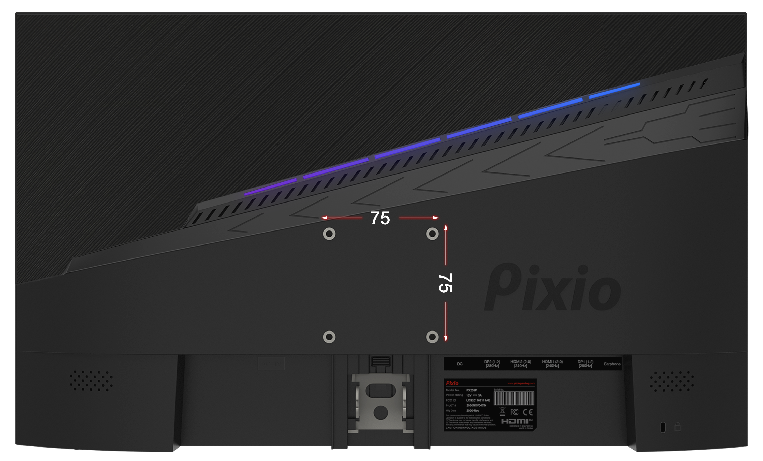 Pixio PX259 Prime | 25 inch 1080p 280Hz 1 ms IPS eSports Gaming Monitor