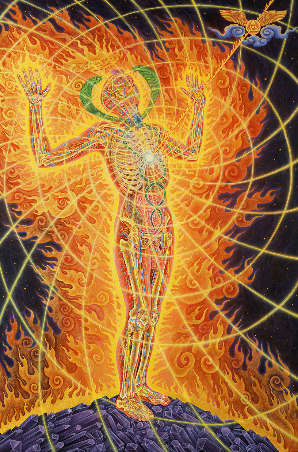 Holy Fire by Alex Grey Archival Ink Gallery