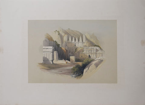 David Roberts (1796-1864), Sepulchral Monuments Petra