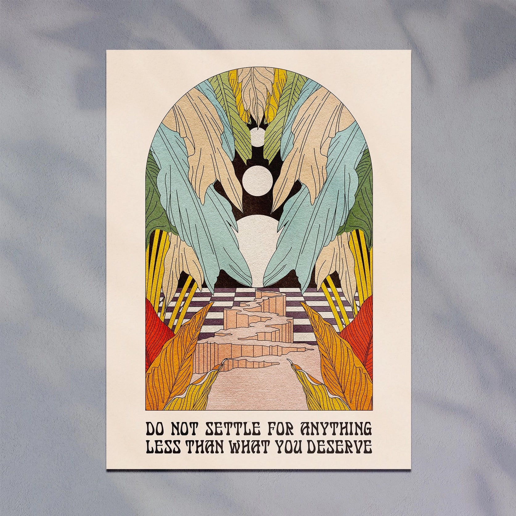 Don't Settle Boho Style Art Print