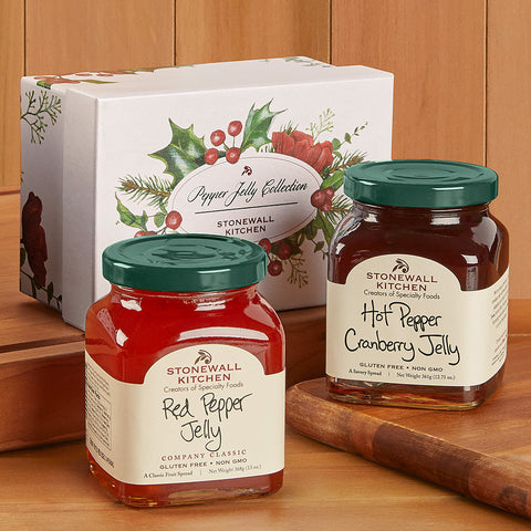 Stonewall Kitchen Holiday Gift Box, Pepper Jelly Collection