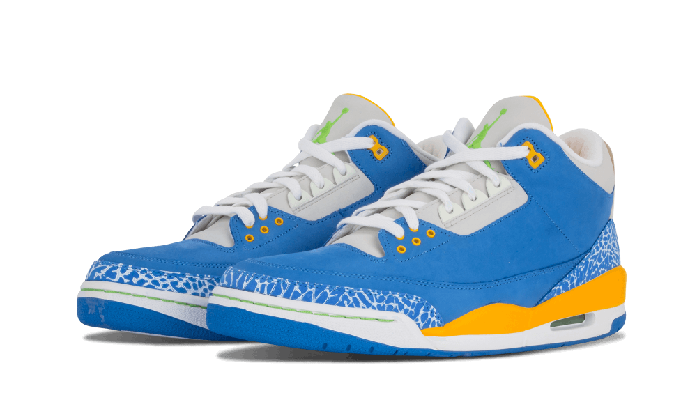 jordan 3 blue and yellow