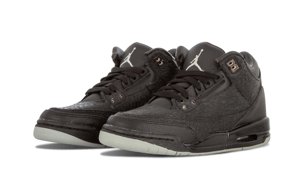 air jordan 3 black flip