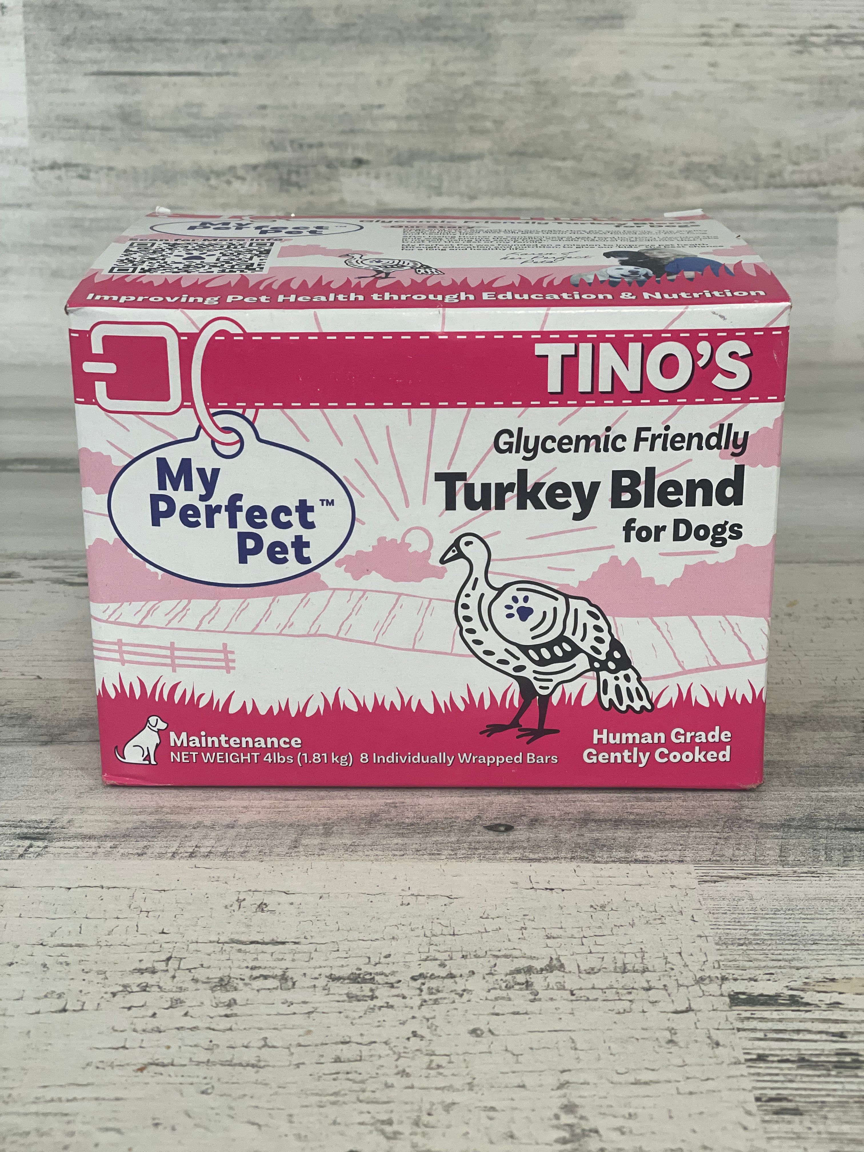 My Perfect Pet Tino's Turkey Frozen Low Glycemic Turkey Dog Food