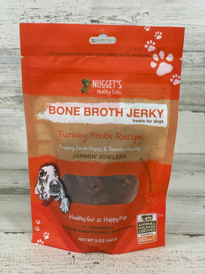 Nugget's Turkey Bone Broth Jammin' Jowlers Jerky - Green Tails Market