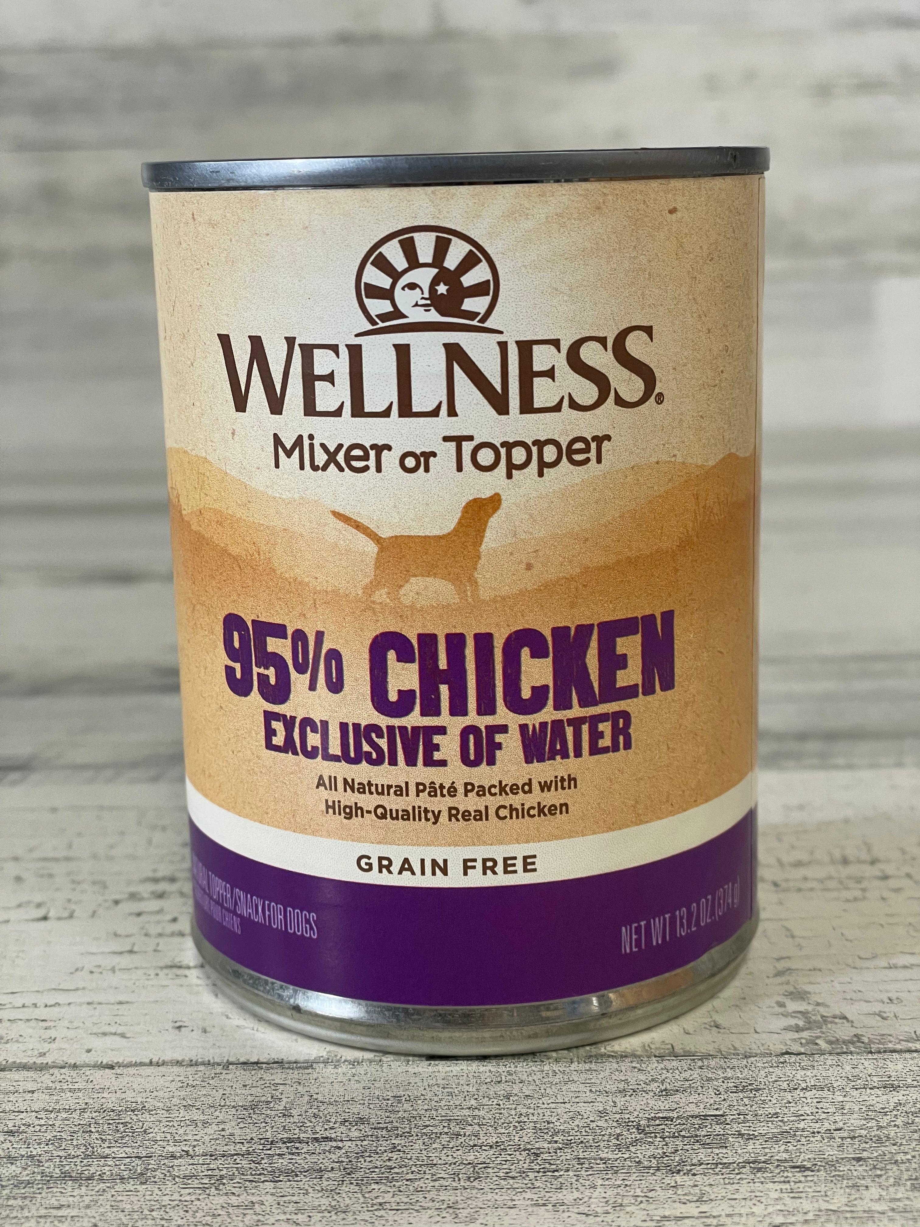 Wellness 95% Chicken Grain Free Can Dog Food 13.2oz