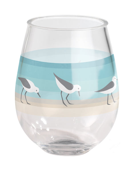 A Fish Acrylic Stemless Wine Glass - The Admiralty