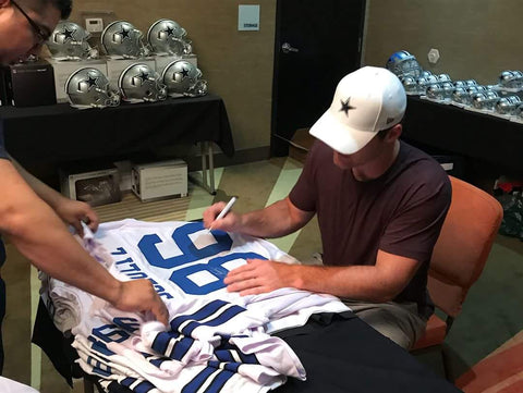 Dalton Schultz Autographed Signed Dallas Cowboys Home Jersey (JSA