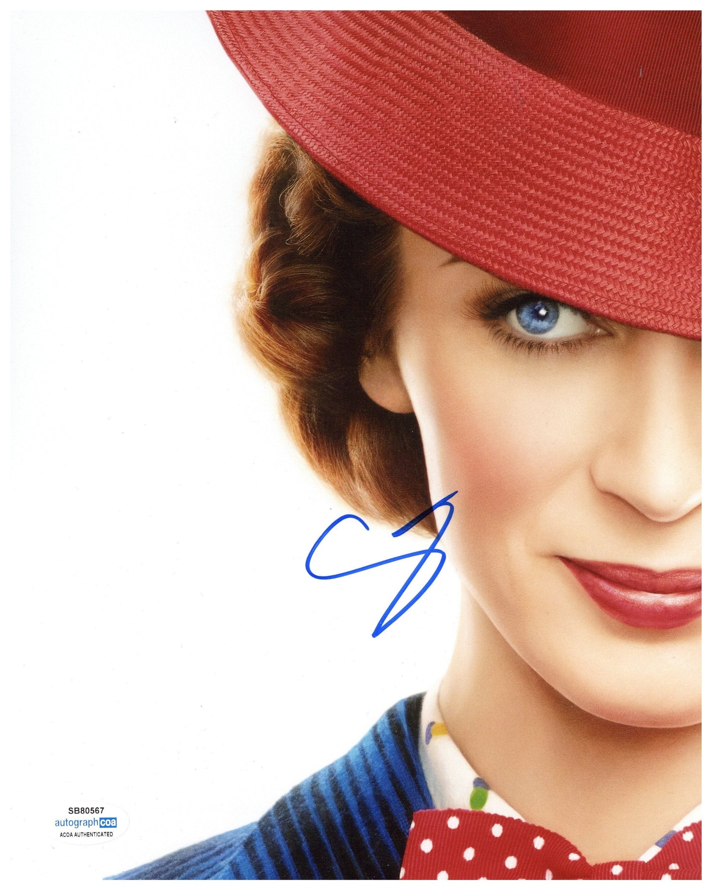 Emily Blunt Signed 8x10 Photo Mary Poppins Autographed ACOA #4 – Zobie ...