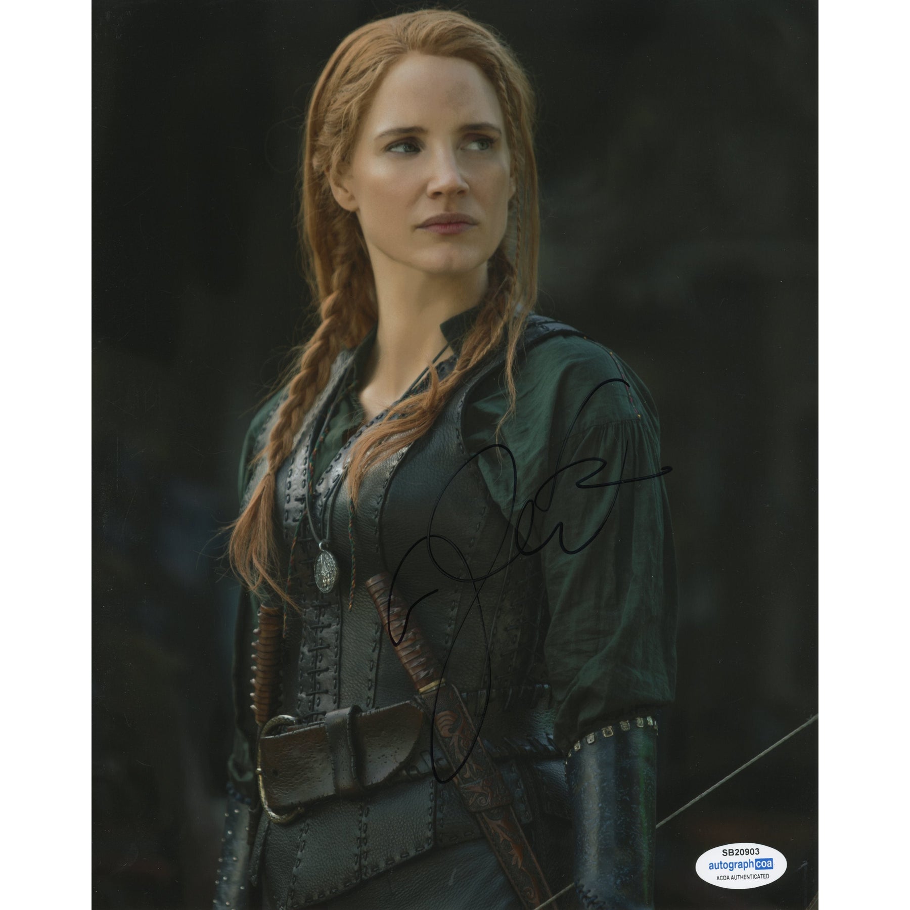 Jessica Chastain Signed 8x10 Photo The Huntsman Autographed Acoa 3 Zobie Productions 