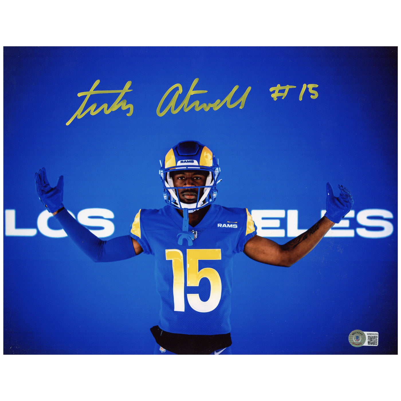 Men's Los Angeles Rams Tutu Atwell Nike Royal Home Game Jersey