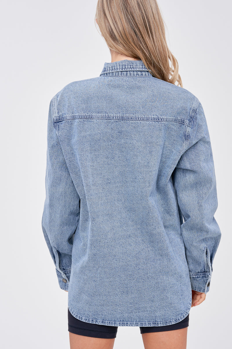 Darcie Washed Denim Shirt