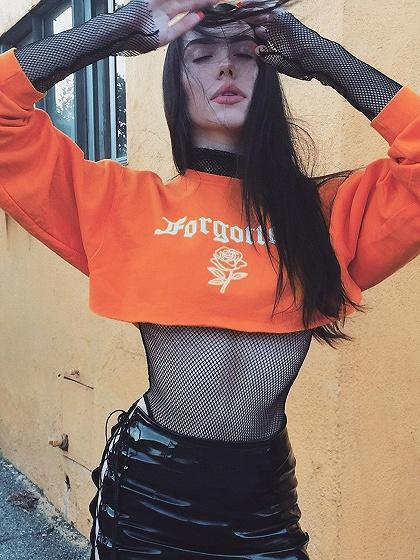 high cropped sweatshirt