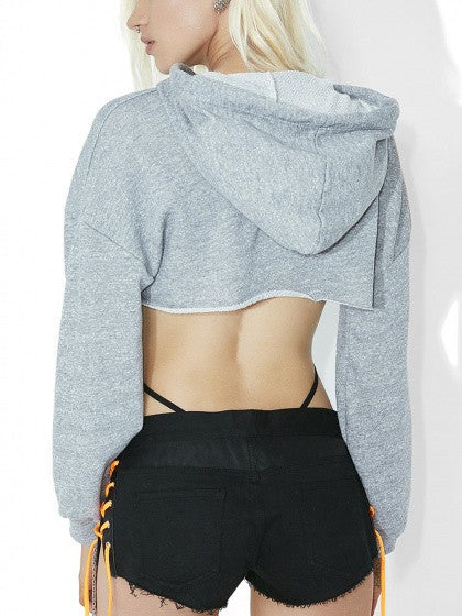 extreme cut out hoodie