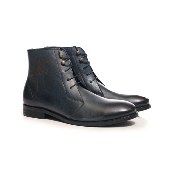 Plain Leather Boots - Bogart Man