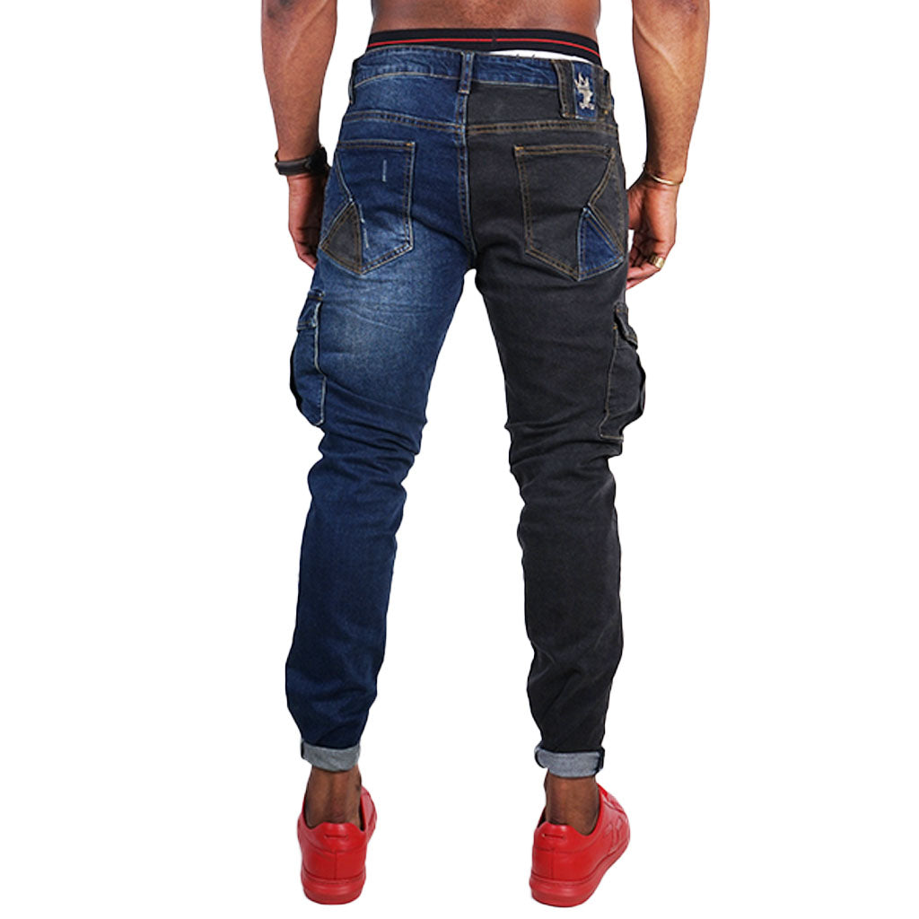 SPOGI African Collection Two Tone Cameroon Jeans - Bogart Man