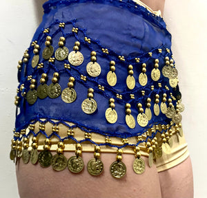 Light Pink Bellydance Gold Coin Belt