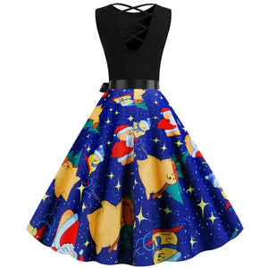 Christmas Bears Vintage Dress