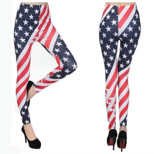 American Flag Leggings