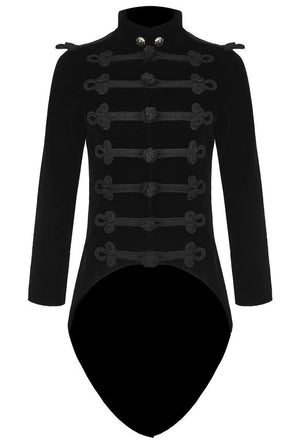 Men's Black Zip Steampunk Jacket