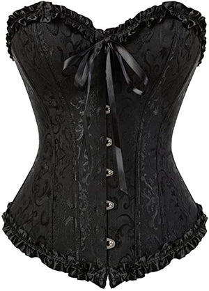 Classic Black Busk Closure Corset