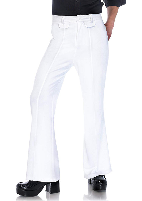 Men's Bell Bottom Pants White Perth | Hurly Burly - Hurly-Burly