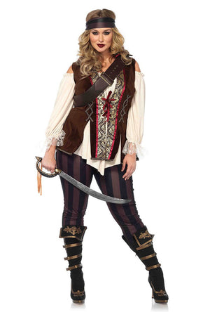 Captain Blackheart Plus Sized Pirate Costume