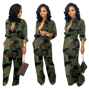 Green Camo Jumpsuit