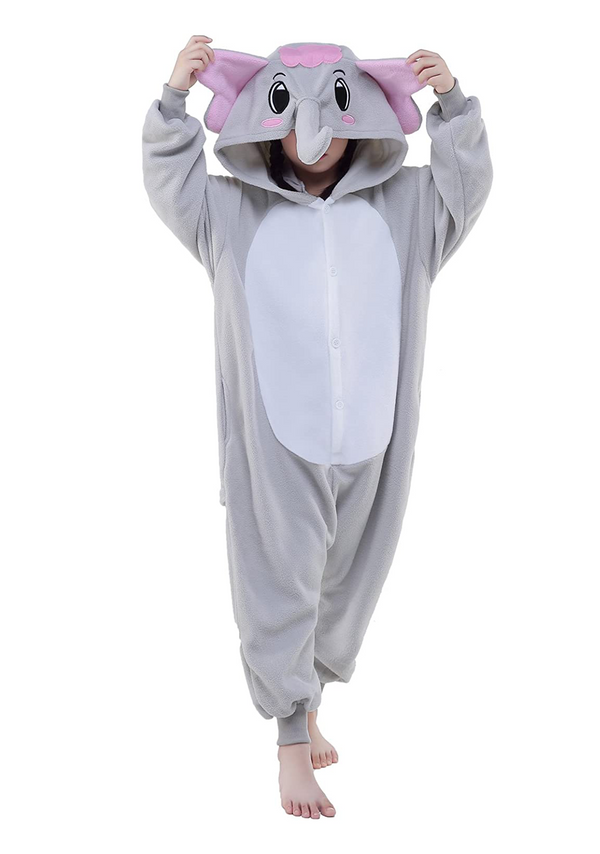 Kid' Grey Elephant Onesie