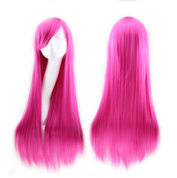 cosplay hot pink wig