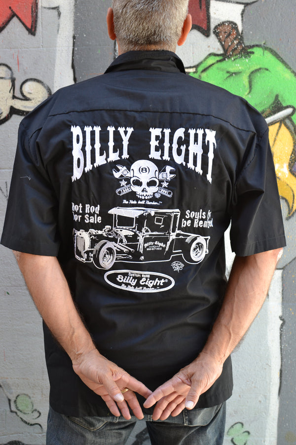 Billy Eight Hot Rod Embroidered Button Down Shirt